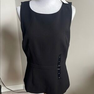 Banana Republic Factory Black Fitted Sleeveless Tank